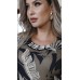 044935 Blusa Ramany Manga 3/4 Estampada